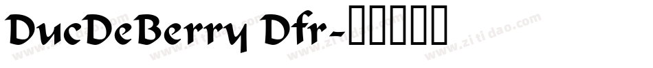 DucDeBerry Dfr字体转换